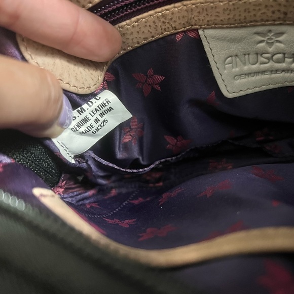 Anuschka Bag Vintage hand painted Bouquet Birds Flowers crossbody - Picture 14 of 16